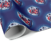 Ruimtekerstpapier Cadeaupapier (Rol Hoek)