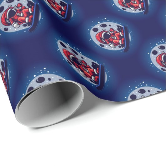 Ruimtekerstpapier Cadeaupapier (Rol Hoek)