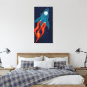 Ruimtekinderkamer Muur Kunst Canvas Afdruk (Insitu (Slaapkamer))