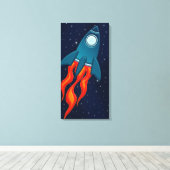 Ruimtekinderkamer Muur Kunst Canvas Afdruk (Insitu (Houten vloer))