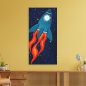 Ruimtekinderkamer Muur Kunst Canvas Afdruk (Insitu (Woonkamer))
