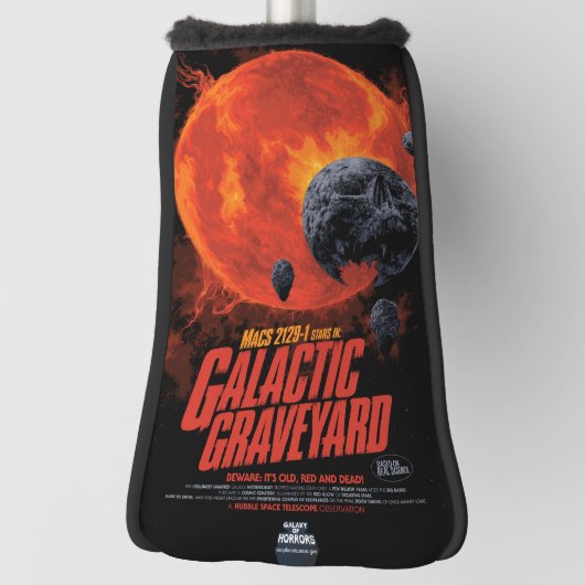 Ruimteknekhof Schedel Halloween Sterrenstelsel der Golfheadcover (Draai 90)