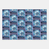 Ruimtekop. Cadeaupapier Vellen Set (Voorkant 2)