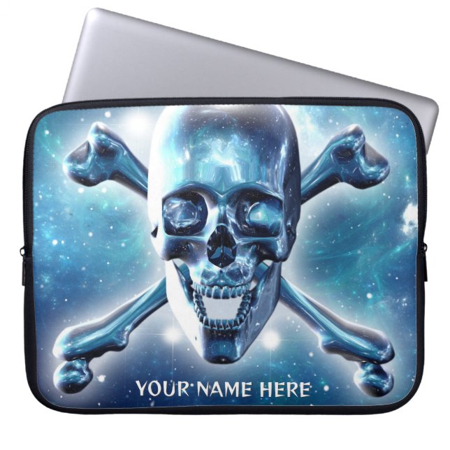 Ruimtekop. Gepersonaliseerd Laptop Sleeve (Voorkant)