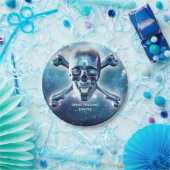 Ruimtekop. gepersonaliseerd papieren bordje (Feest)