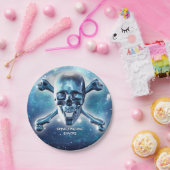 Ruimtekop. gepersonaliseerd papieren bordje (Feest)