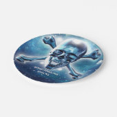 Ruimtekop. gepersonaliseerd papieren bordje (Gekanteld)