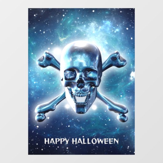 Ruimtekop. gepersonaliseerd raamsticker (Vel)