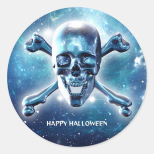 Ruimtekop. gepersonaliseerd ronde sticker