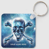 Ruimtekop. Gepersonaliseerd Sleutelhanger (Achterkant)