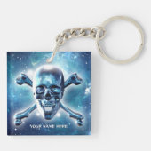 Ruimtekop. Gepersonaliseerd Sleutelhanger (Achterkant)