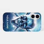 Ruimtekop. Gepersonaliseerde telefoonhoes iPhone 16 Hoesje (Achterkant horizontaal)