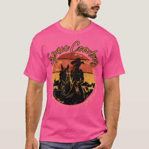 Ruimtekowboy Westerse Paardrijdende Cowgirl Grappi T-shirt