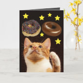 RUIMTEKST MET DONUTS BIRTHDAAGKAARTEN KAART (Gele Bloem)