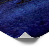 Ruimtekunst bij waterverf met nachtelijke hemel en poster (Hoek)