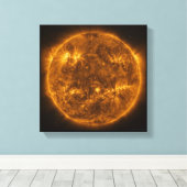 Ruimtekunst de ZON Canvas Afdruk (Insitu (Houten vloer))