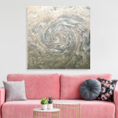 RUIMTEKUNST. Een vortex op Jupiter Canvas Afdruk (Insitu (Woonkamer))
