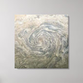 RUIMTEKUNST. Een vortex op Jupiter Canvas Afdruk (Voorkant)