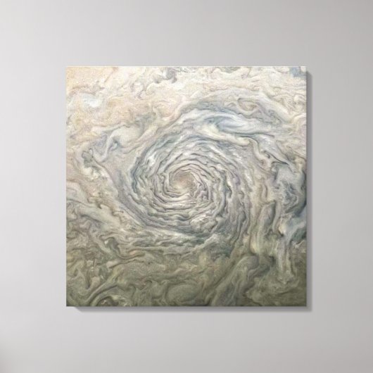 RUIMTEKUNST. Een vortex op Jupiter Canvas Afdruk (Voorkant)