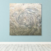 RUIMTEKUNST. Een vortex op Jupiter Canvas Afdruk (Insitu (Houten vloer))
