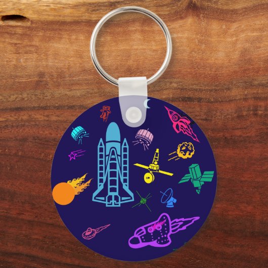 Ruimtekunst Sleutelhanger (Achterkant)