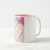 ruimtekunst van het internationale ruimtestation. tweekleurige koffiemok (Voorkant rechts)