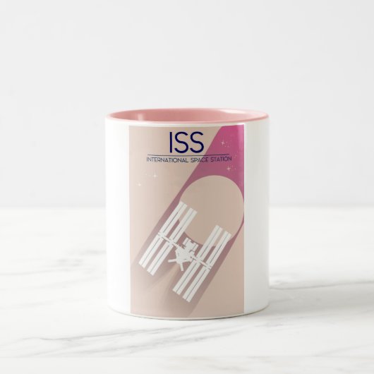 ruimtekunst van het internationale ruimtestation. tweekleurige koffiemok (Center)