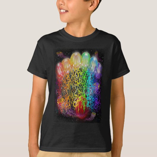 Ruimtekwal Tentakels T-shirt (Voorkant)