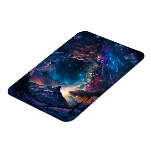 Ruimtelandschap van het kosmische gebergte magneet (Linkerzijde)