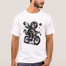 Ruimtelemur-astronaut fietst - Madagaskar T-shirt