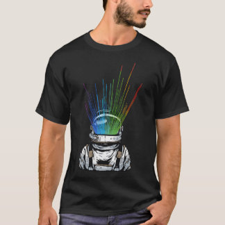 Ruimtelicht Astronaut - Regenboogstralen T-shirt