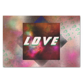 Ruimteliefde - Nebula, sterren, harten Tissuepapier