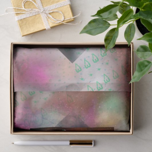 Ruimteliefde - Nebula, sterren, harten Tissuepapier (Geschenk)