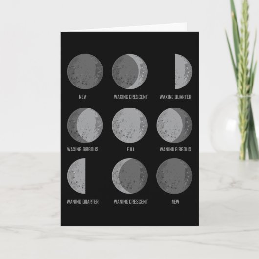 Ruimteliefhebber Volwassen Astronomie Hobby Maan M Kaart (Voorkant)