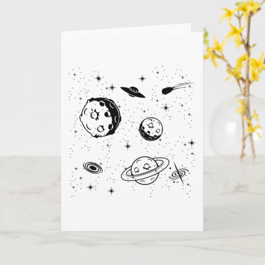 Ruimteliefhebber Volwassene Astronomie Hobby Outer Kaart (Gele Bloem)