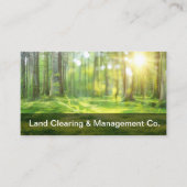 Ruimtelijke ordening en bosbeheer visitekaartje (Voorkant)