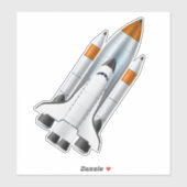 Ruimtemacht Raket Sticker (Vel)