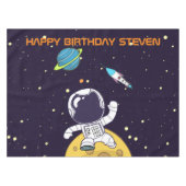 Ruimteman astronaut verkennen van de ruimte verjaa tafelkleed (Voorkant (Horizontaal))
