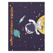 Ruimteman astronaut verkennen van de ruimte verjaa tafelkleed (Voorkant)