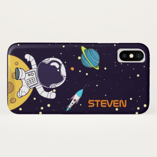 Ruimteman die de ruimte verkennen Case-Mate iPhone case (Achterkant (horizontaal))