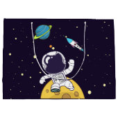 Ruimteman die de ruimte verkennen groot cadeauzakje (Achterkant)