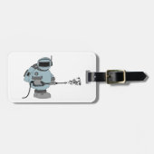 Ruimtemanitor Spuiten Sterren Sci-Fi Astronaut Bagagelabel (Voorkant horizontaal)