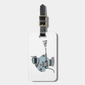 Ruimtemanitor Spuiten Sterren Sci-Fi Astronaut Bagagelabel (Voorkant verticaal)