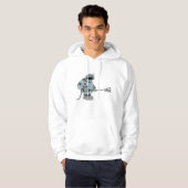 Ruimtemanitor Spuiten Sterren Sci-Fi Astronaut Hoodie (Voorkant volledig)