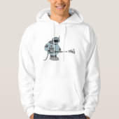 Ruimtemanitor Spuiten Sterren Sci-Fi Astronaut Hoodie (Voorkant)