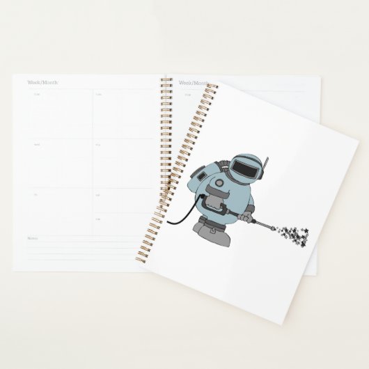 Ruimtemanitor Spuiten Sterren Sci-Fi Astronaut Planner (Display)