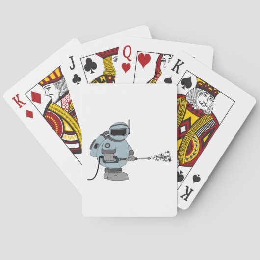 Ruimtemanitor Spuiten Sterren Sci-Fi Astronaut Pokerkaarten (Achterkant)