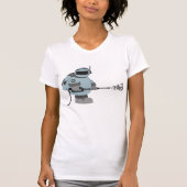 Ruimtemanitor Spuiten Sterren Sci-Fi Astronaut T-shirt (Voorkant)