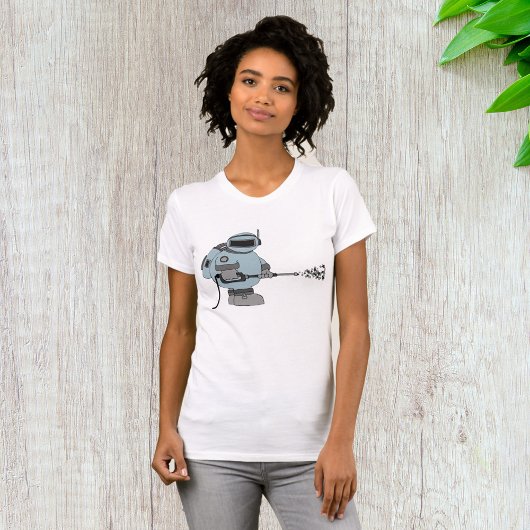 Ruimtemanitor Spuiten Sterren Sci-Fi Astronaut T-shirt