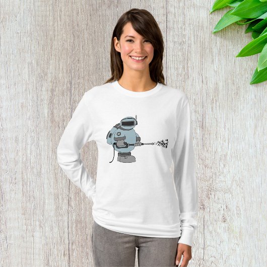 Ruimtemanitor Spuiten Sterren Sci-Fi Astronaut T-shirt
